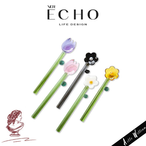 ECHOU高颜值樱花咖啡搅拌勺