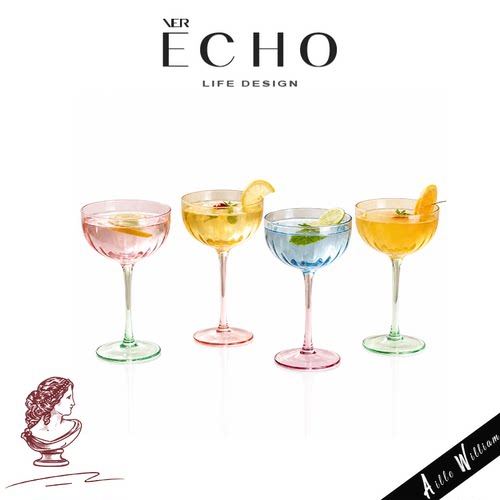 ECHO多巴胺高脚玻璃鸡尾酒杯