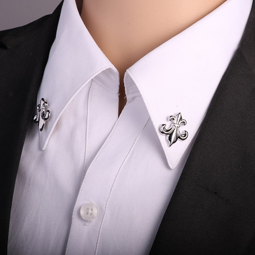 新款男士船锚西服领花衬衫胸针