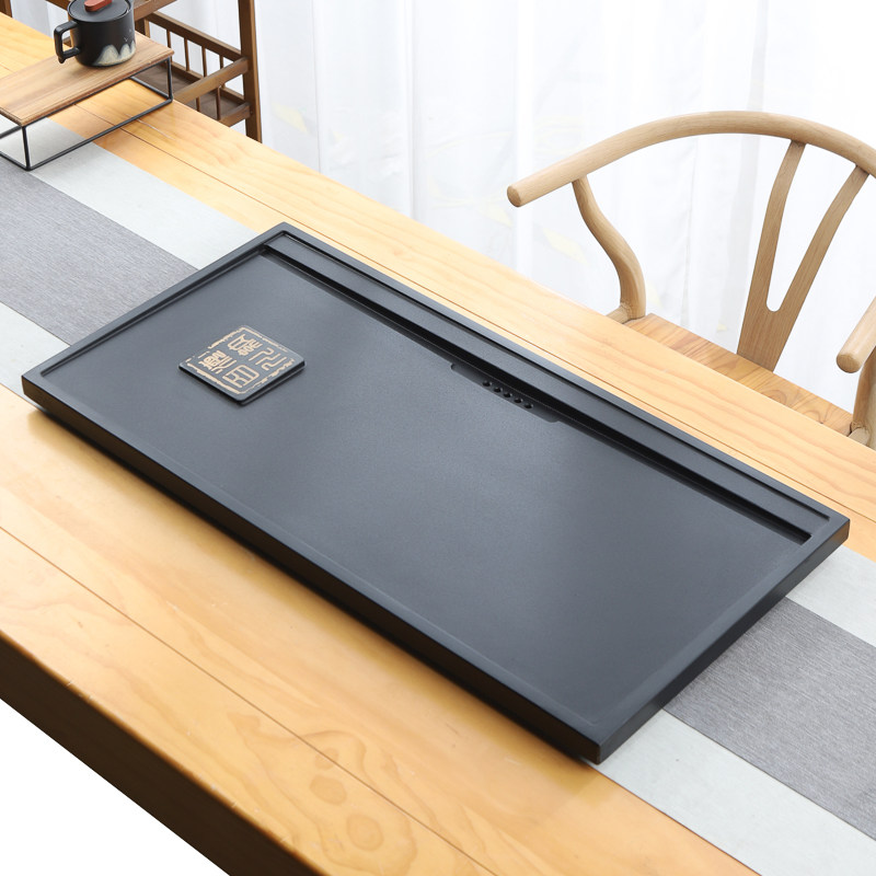 天然乌金石茶盘单盘家用简约现代客厅轻奢石盘石头茶海石茶台盘,餐饮具,茶盘,淘宝优惠券,粉丝福利购,淘宝优惠卷