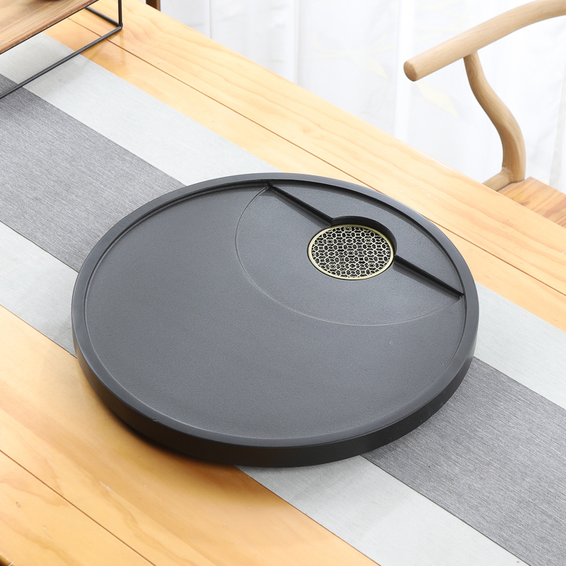 天然整块乌金石茶盘2025新款简约