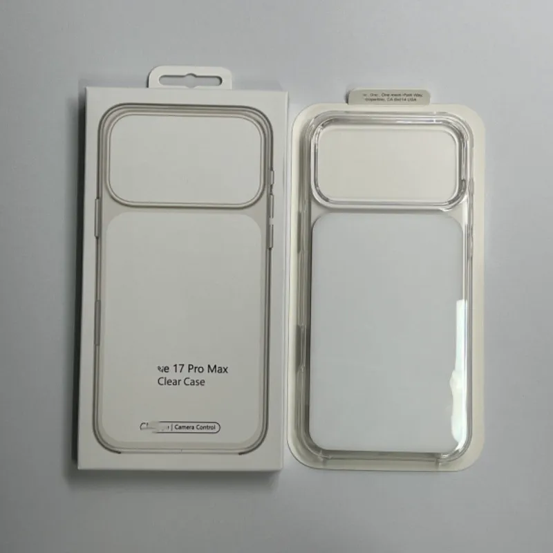 官款原版适用苹果17Pro/17ProMax保护套透明按键控制PC光面手机壳