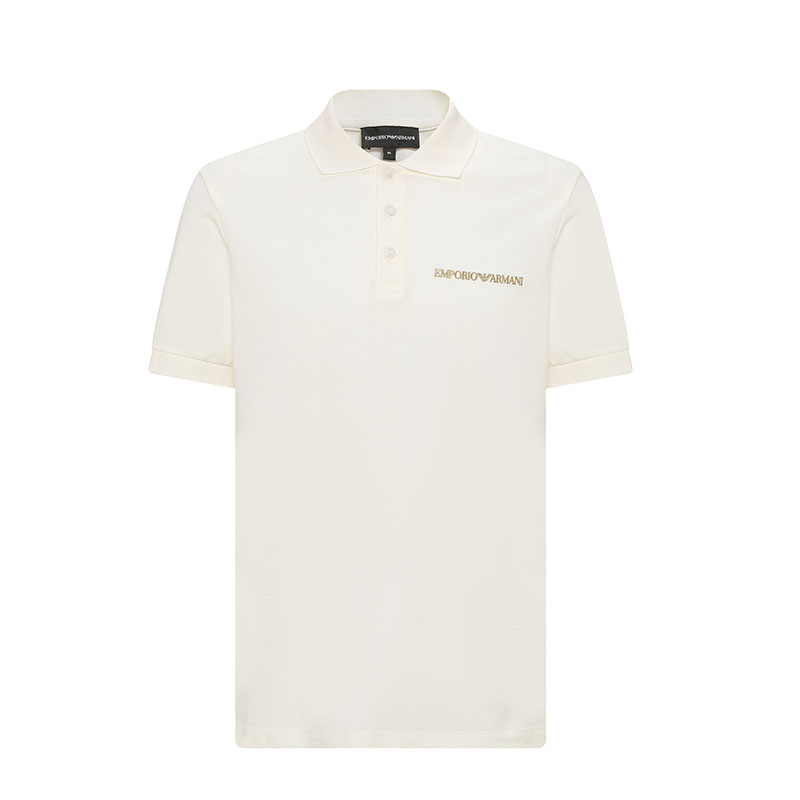EMPORIO ARMANI/阿玛尼23夏新品纯色短袖翻领POLO衫高端商务男装