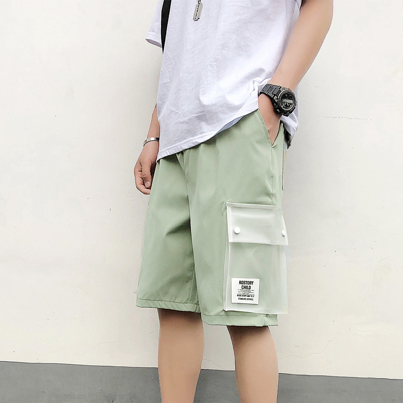 2021 summer straight casual shorts casual Capris men's pants