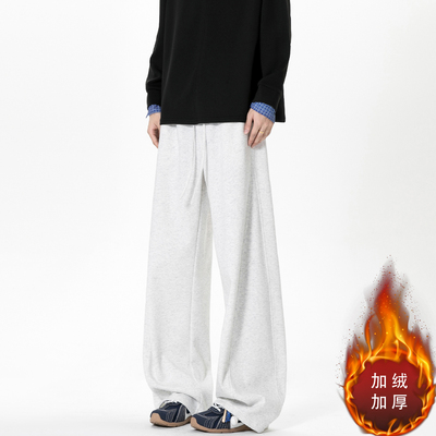 裤子男款冬季加绒加厚美式青少年