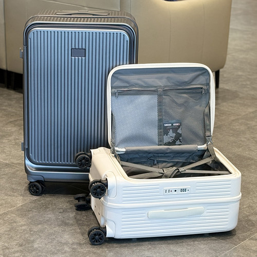 侧开口大容量行李箱刹车静音轮