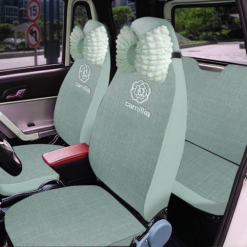 盛昊ID3仰望小精灵V8V6墩墩佩奇A6/A8Plus雷迈mini电动四轮车座套