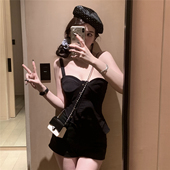 新款 KKK 性感辣妹 黑色吊带上衣女夏季 STUDIO 0220