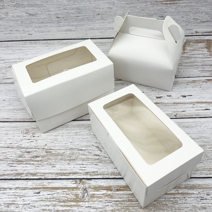 手提慕斯蛋糕盒甜品打包盒蛋糕切块包装盒定制西点蛋糕盒