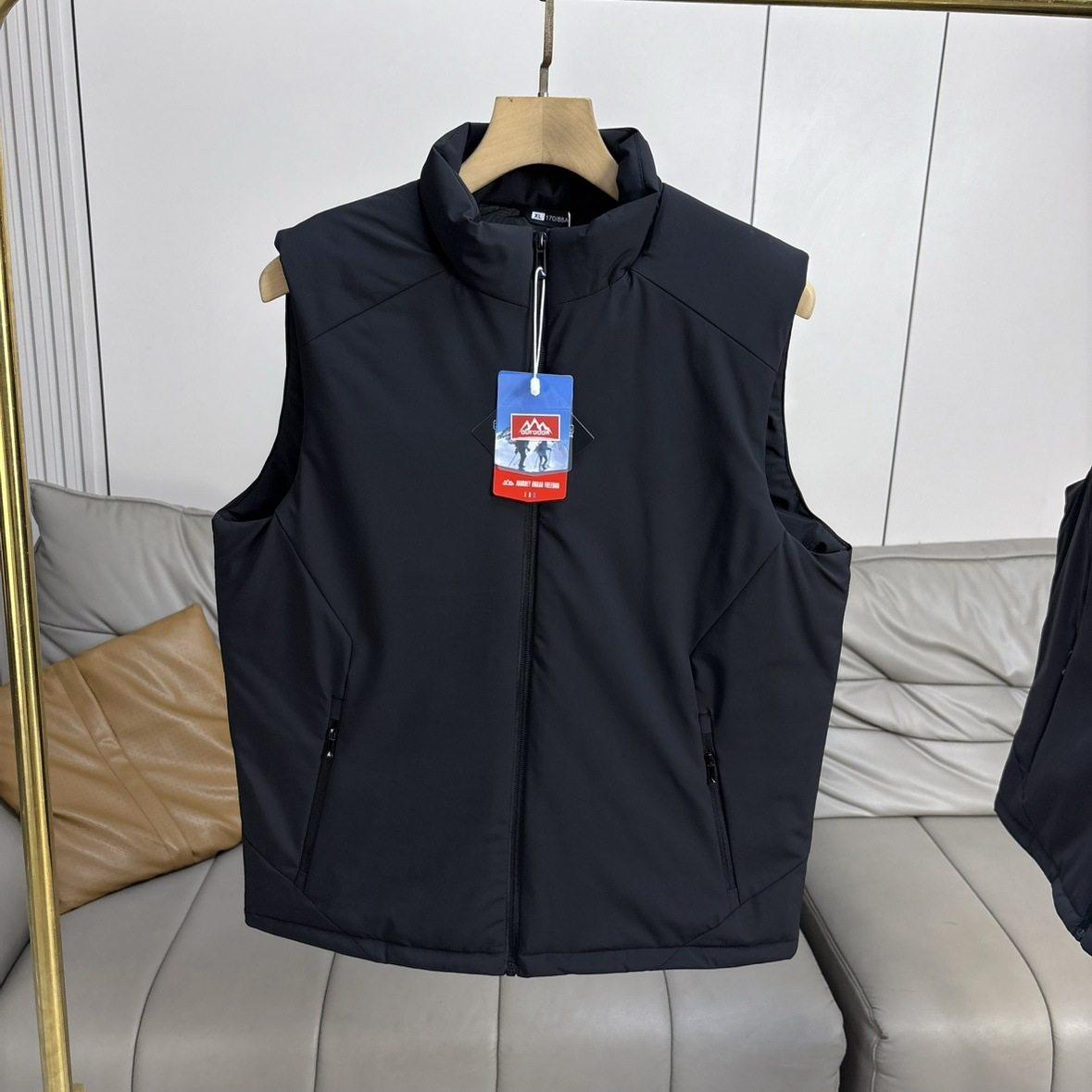 2025秋冬新款商务立领马甲男士背心 加厚保暖无袖丝棉马夹男外套,男装,常规马甲,淘宝优惠券,粉丝福利购,淘宝优惠卷