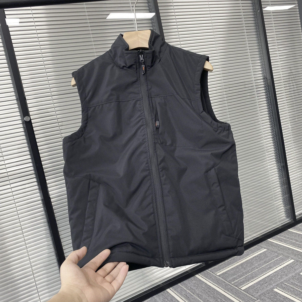 2025秋冬新款双面穿马甲男式休闲保暖摇粒绒背心无袖立领外套男潮,男装,常规马甲,淘宝优惠券,粉丝福利购,淘宝优惠卷