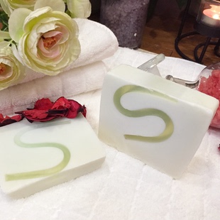 肥皂剧进口沐浴精油皂茉莉绿茶香型滋养滋润保湿皂英国手工皂全身