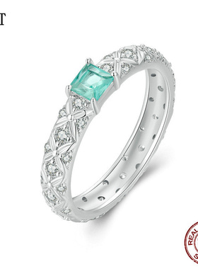 原创百搭雕刻花纹绿意戒指