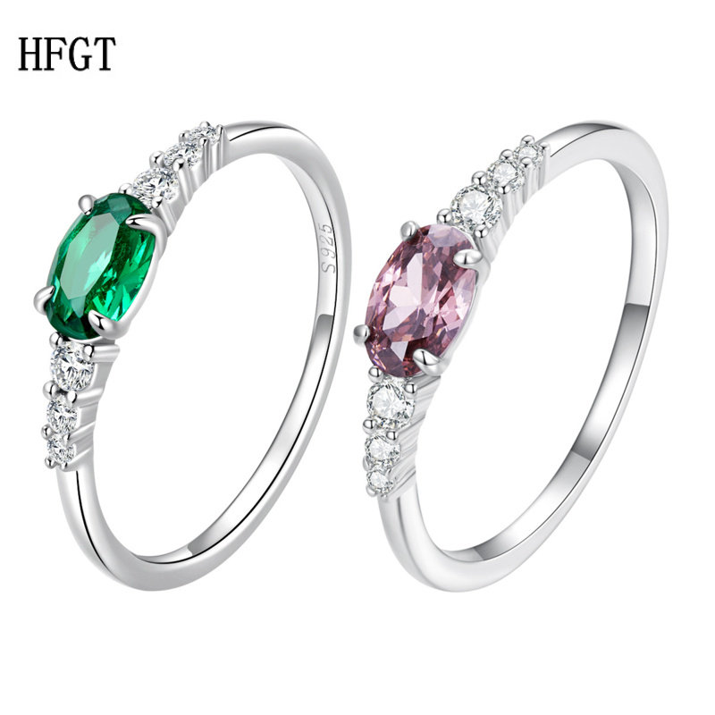 跨境闪耀锆石s925纯银戒指 高级感成熟女人味镀白金食指指环手饰