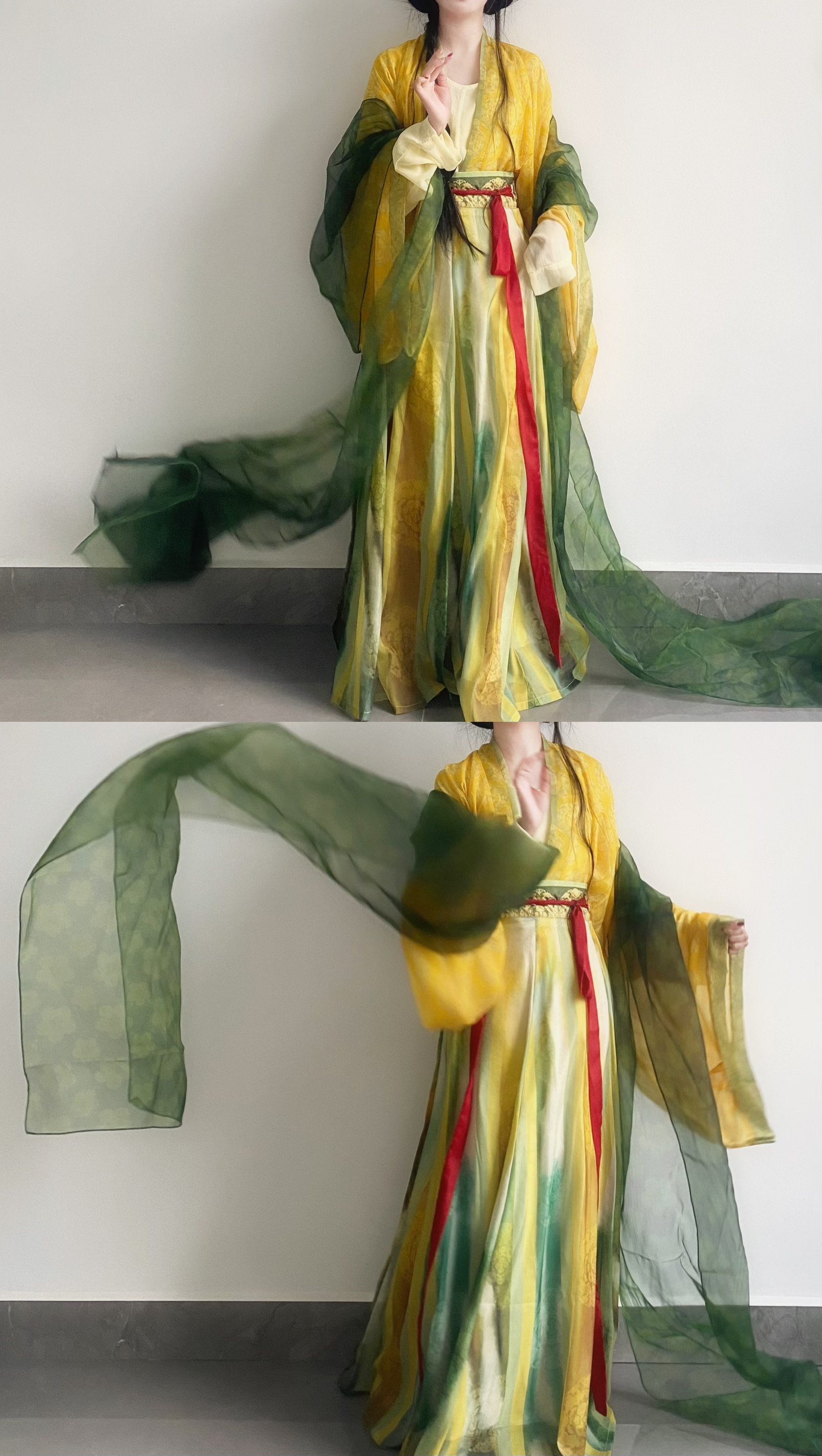 南阁原创汉服魏晋南北朝褶衣一片汉服半身裙