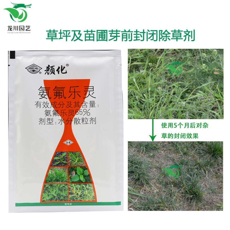 氨氟乐灵国光颜化花卉苗木盆栽花海草花草坪果树封闭杂草除草剂