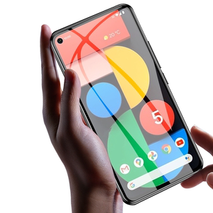 谷歌pixel5钢化膜googlepixel5手机膜pixel5膜google pixel 5玻璃贴保护贴膜全屏防爆模五莫屏保刚化屏p5壳套