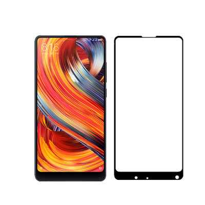 适用小米米mix2钢化膜mlx1全屏mxs覆盖xim手机mlx2s白色mis2屏mx全mixs模mi贴膜mⅰx2s黑边min2mxi黑色mx2 x2