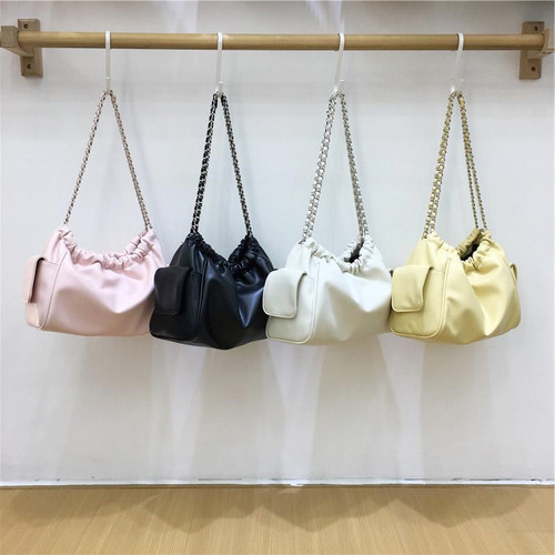 小脏柜 小众休闲韩版时尚慵懒包大容量软皮链条女单肩腋下托特包