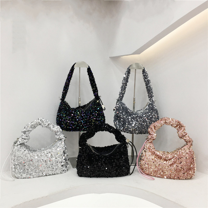 小脏柜 小众时尚闪片派对手提珠光银河亮片包腋下包单肩斜挎女包,箱包皮具/热销女包/男包,通用款女包,淘宝优惠券,粉丝福利购,淘宝优惠卷