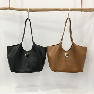 菜篮子包高级感软皮通勤百搭单肩托特包 2026时尚 小脏柜 韩国新品