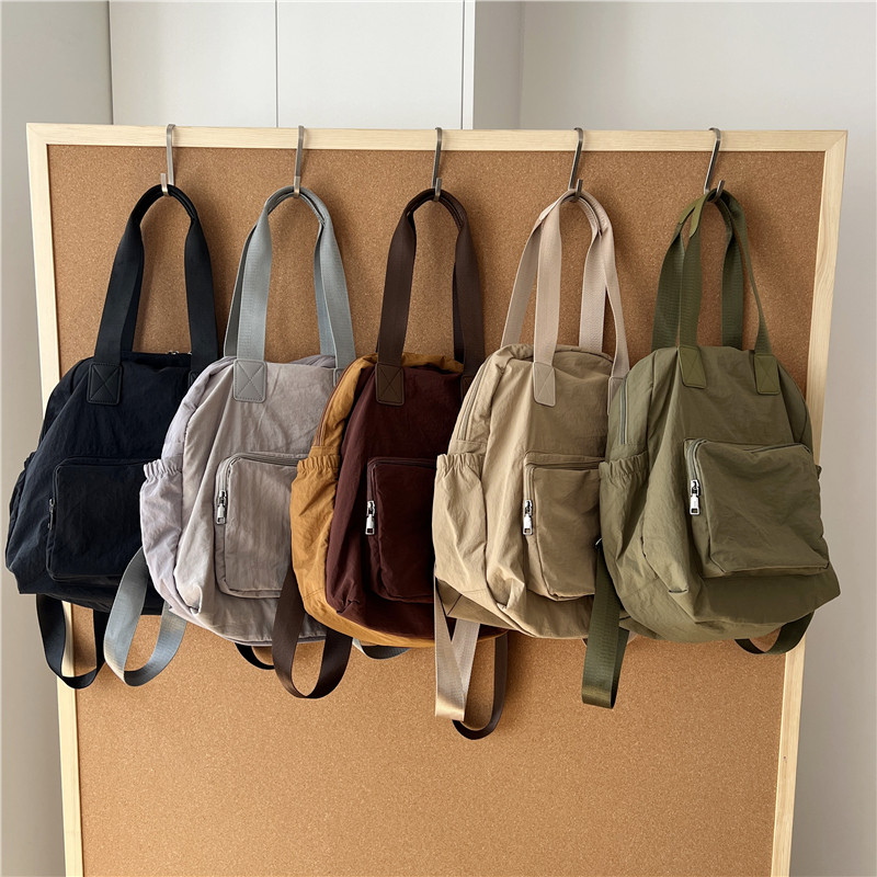 小脏柜 2026新款韩版双肩包休闲轻便运动尼龙手提单肩包多用背包