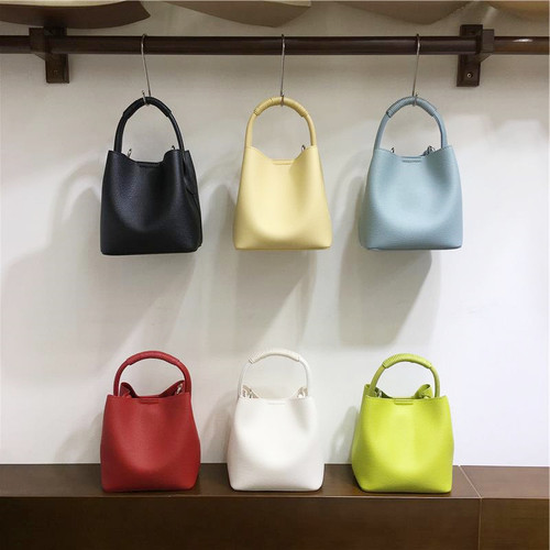 小脏柜 自制小众春夏手提水桶包韩版气质女士手拎单肩斜挎子母包