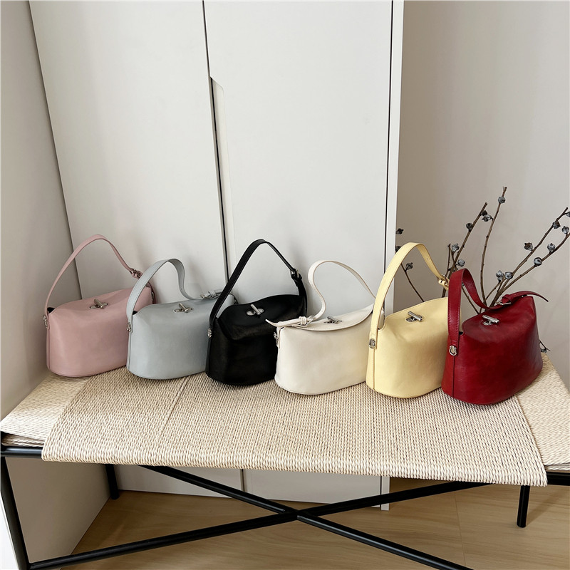 小脏柜 韩国小众复古高级感手提元宝包时尚百搭豌豆包斜挎女包包