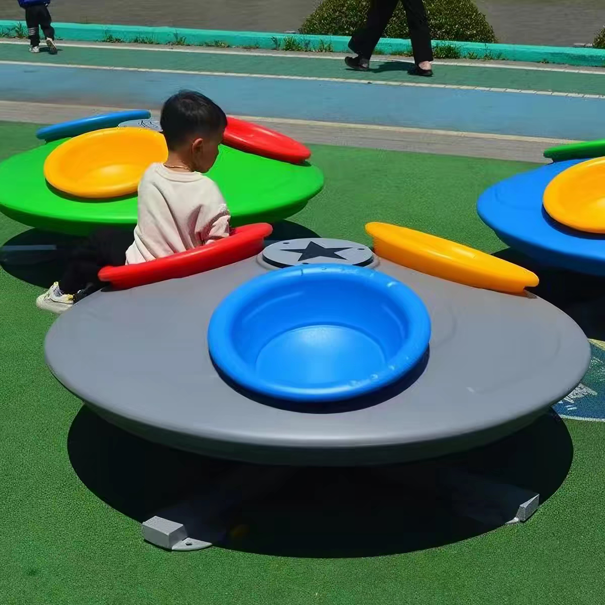 幼儿园户外大型旋转木马转转椅