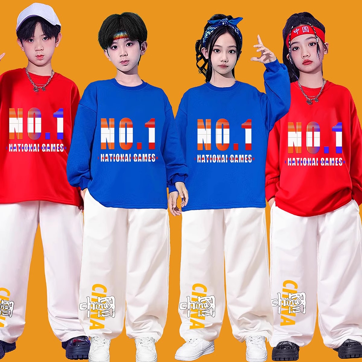 国庆儿童演出服班服棉合唱小学生幼儿园表演服中国风啦啦队运动会
