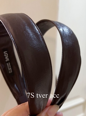 Tver acc韩代 高级感皮质发饰显脸小高颅顶发箍 金智妮同款