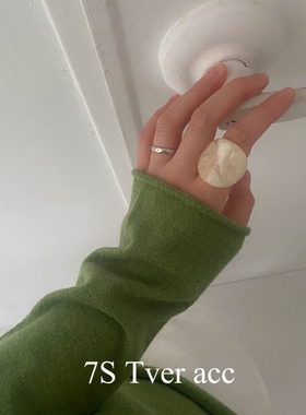 【现】tver Acc韩国进口ins氛围感大亚克力板指 戒指 小众