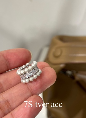 包邮Tver韩国进口精工水滴大颗切割闪钻半环闪亮耳夹耳骨排钻珠