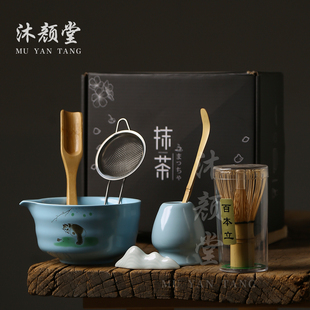 中式仿宋点茶器具复古宋代打抹茶工具礼盒茶道茶具配件抹茶套装