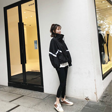 学生bf原宿宽松欧美嘻哈少女 港风复古外套女春秋韩版 春装 2019新款