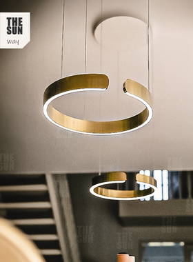 德国Mito圆圈吊灯现代简约创意个性艺术客厅卧室餐厅餐桌吧台岛台