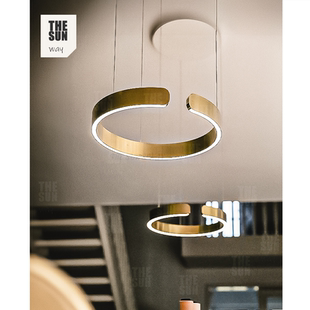 德国Mito圆圈吊灯现代简约创意个性 艺术客厅卧室餐厅餐桌吧台岛台