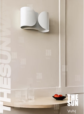 意大利Foglio壁灯极简约卧室床头客餐厅楼梯走廊过道工业灯具