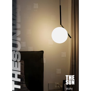 意大利IC吊灯玻璃床头玄关过道设计师款 后现代简约北欧 意式