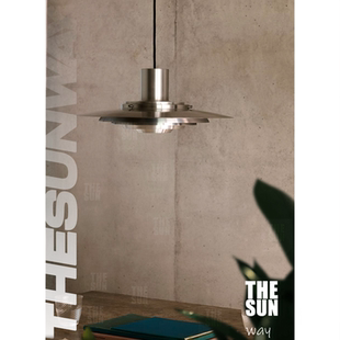 丹麦P376飞碟吊灯吧台餐厅吊灯包豪斯金属复古极简餐桌餐吊岛台