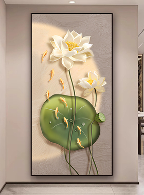 入户门玄关贴画墙贴过道走廊背景墙装饰画自粘墙画墙纸壁画贴纸