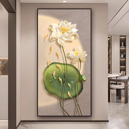加厚加厚玄关自粘装饰画可定制