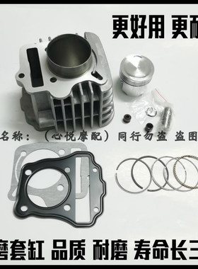 适用三铃弯梁车V驰 玩酷派 玩美派SL110-10套缸 缸筒活塞环109cm3