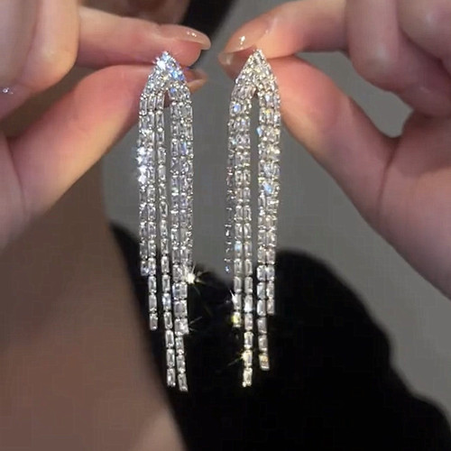 高级感流苏耳环女气质耳坠长款