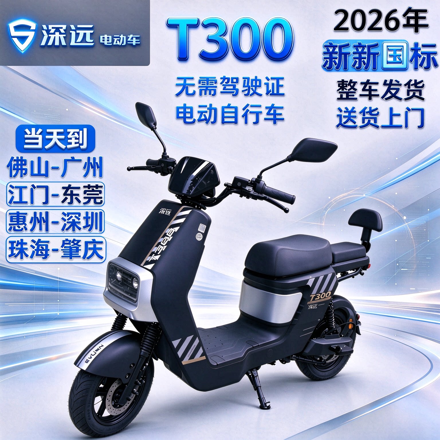 深远T300新国标锂电长续航电动车