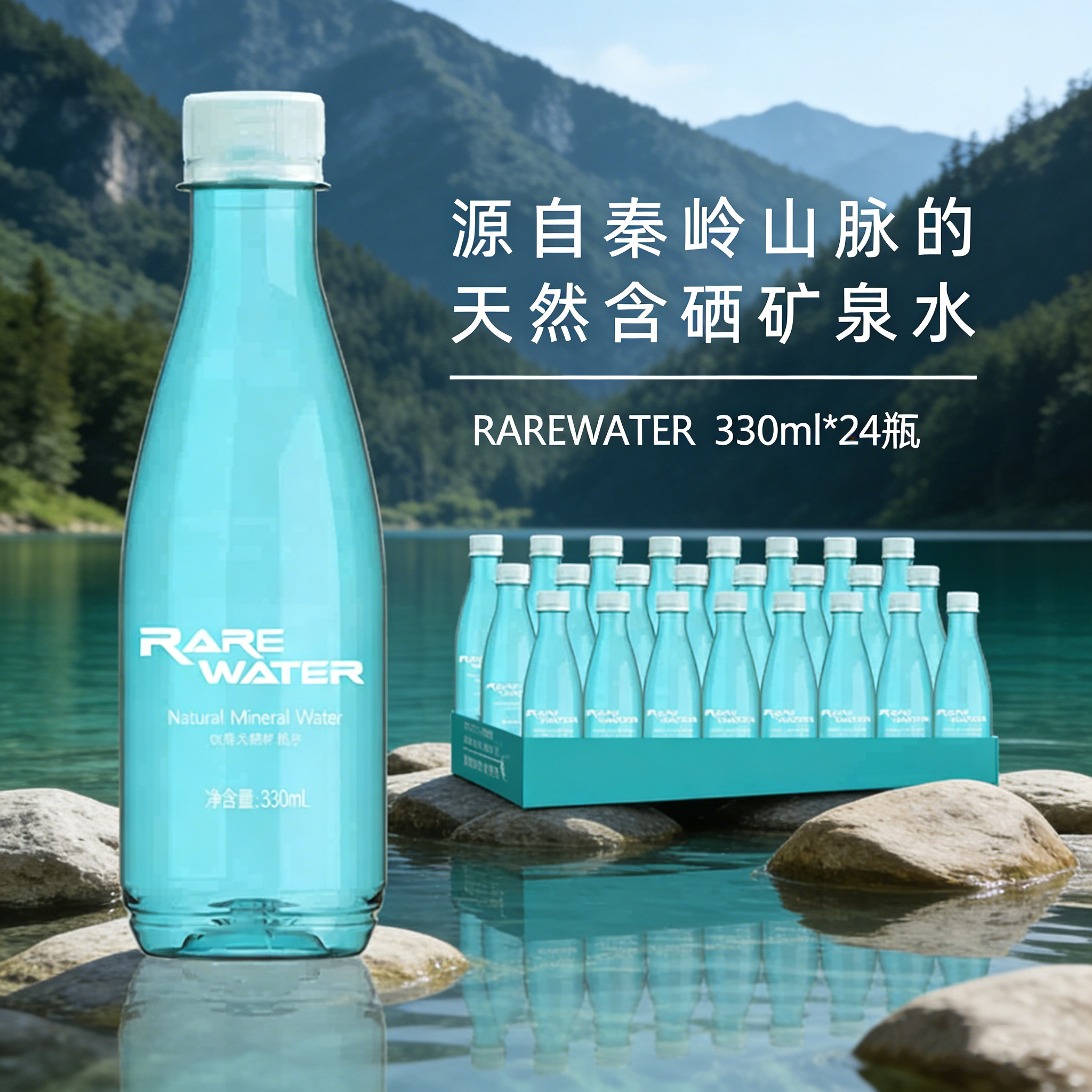 汉水硒谷富硒矿泉水小瓶 饮用水含硒水整箱装 安康特产含硒水