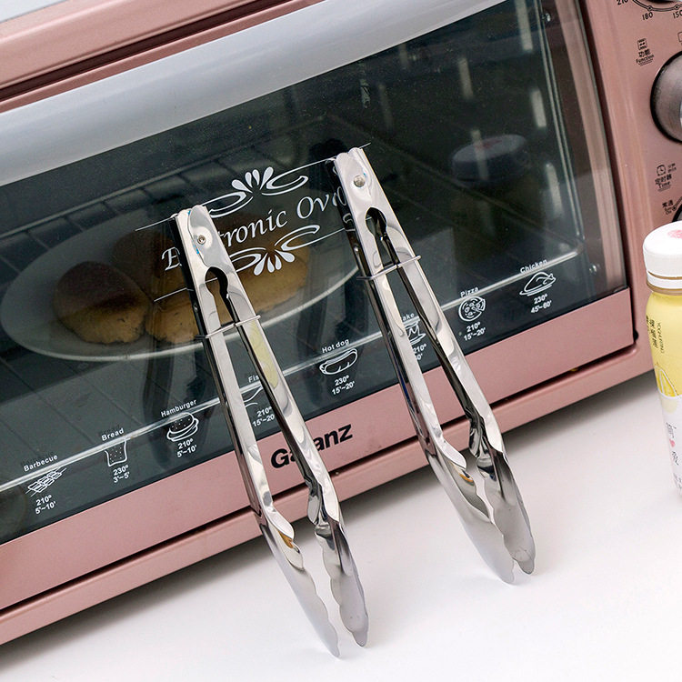 面包食品夹蛋糕馒头食物夹不锈钢烧烤夹牛排烤肉夹子工具厨房烤夹