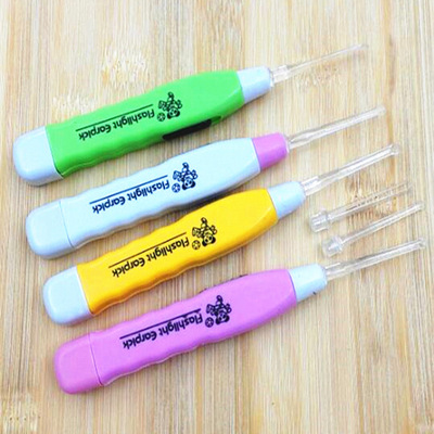 带灯发光挖耳勺成人婴儿童宝宝挖耳朵勺工具耳扒采耳清洁器掏耳勺