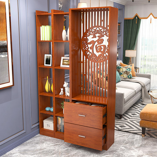 新中式屏风隔断柜客厅博古架家用