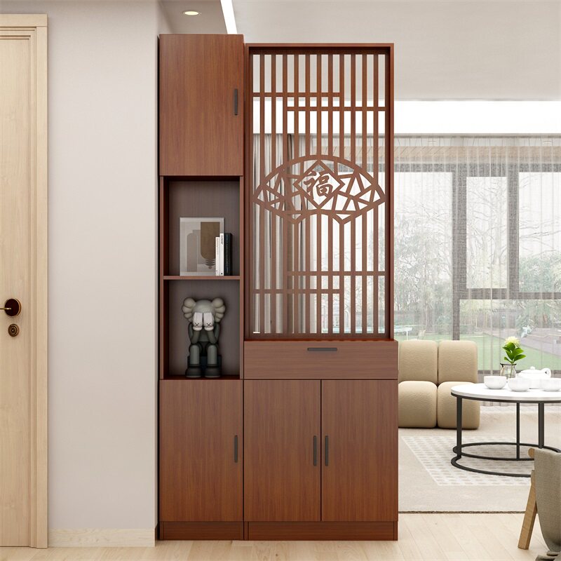福气满满新中式入户屏风隔断柜置物架客厅现代实木正对大门玄关柜,住宅家具,门厅/玄关柜/玄关架,淘宝优惠券,粉丝福利购,淘宝优惠卷